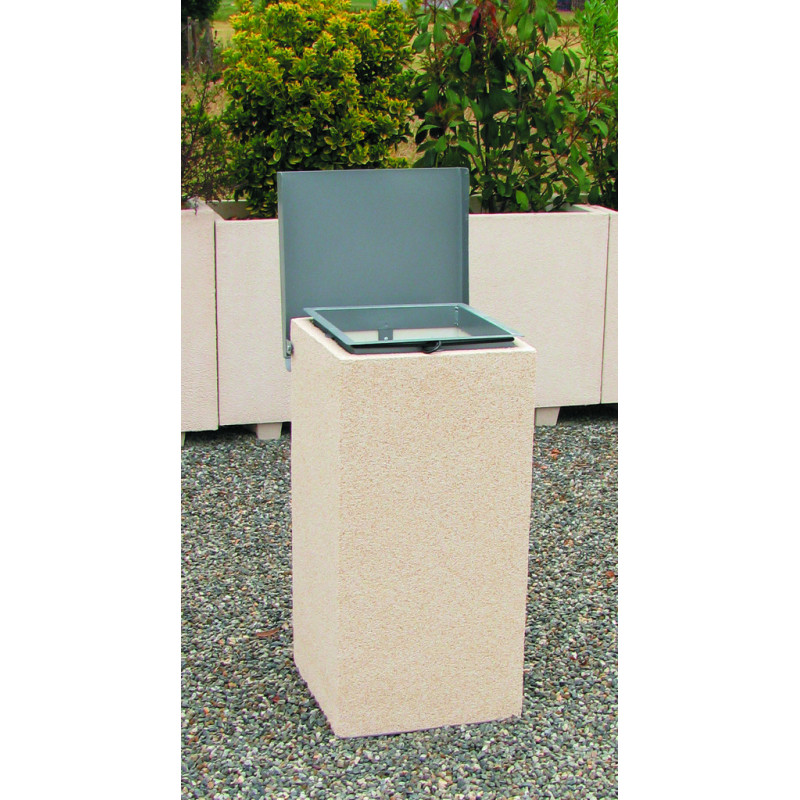 Poubelle extérieure béton PIPPAZ direct urbain